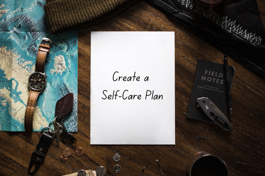 JLNICH blog beats article, Storyteller's Sanctuary: Self-Care Strategies for Writers During NaNoWriMo. image for adventure map, create a self-care plan